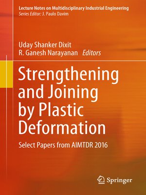 cover image of Strengthening and Joining by Plastic Deformation